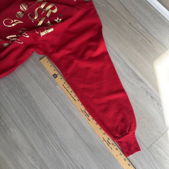 Vintage Ultra Sweats Christmas Sweatshirt Dear Santa I Want It All Light Up Sz M - Picture 11 of 11